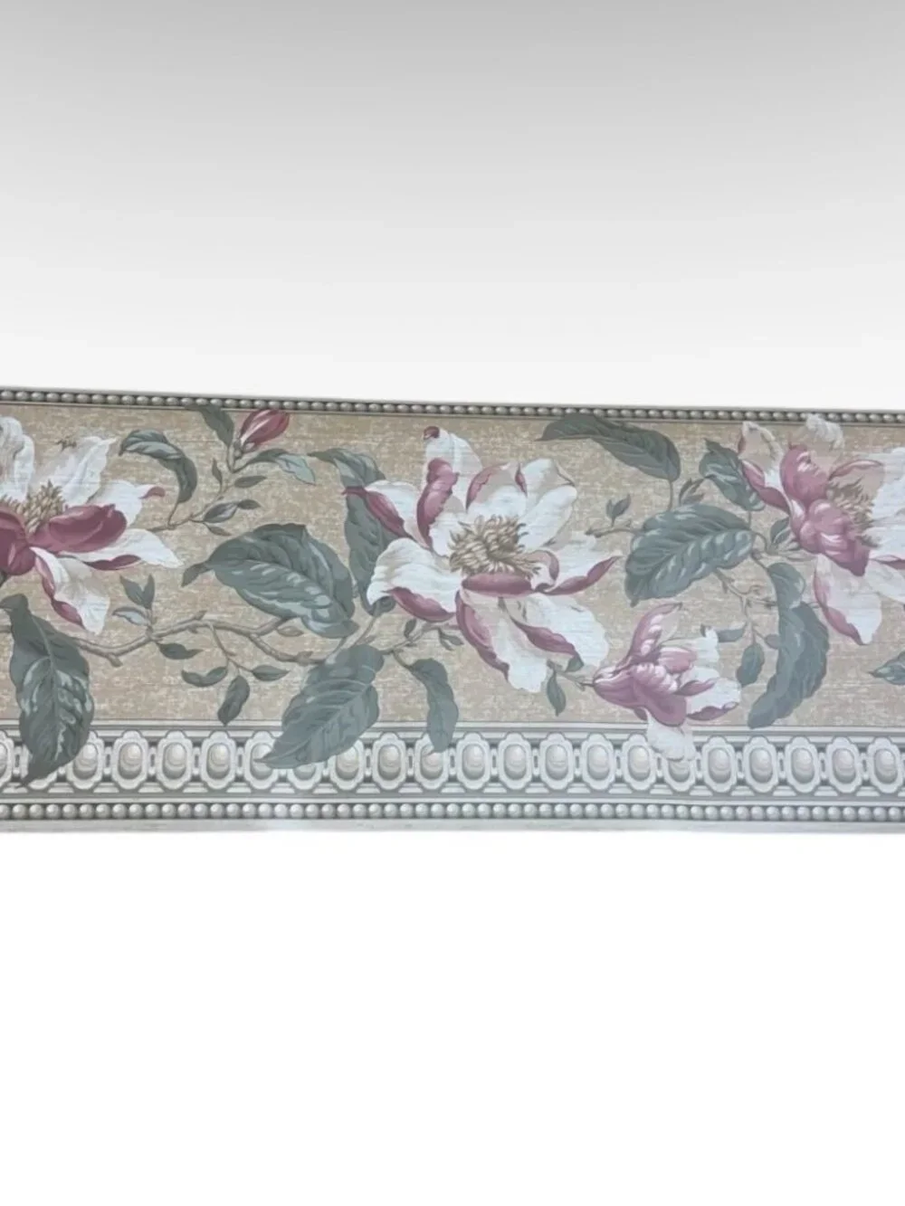 Vintage Wallpaper Border Floral Molding Architecture French 30 yard 3 Rolls NEW